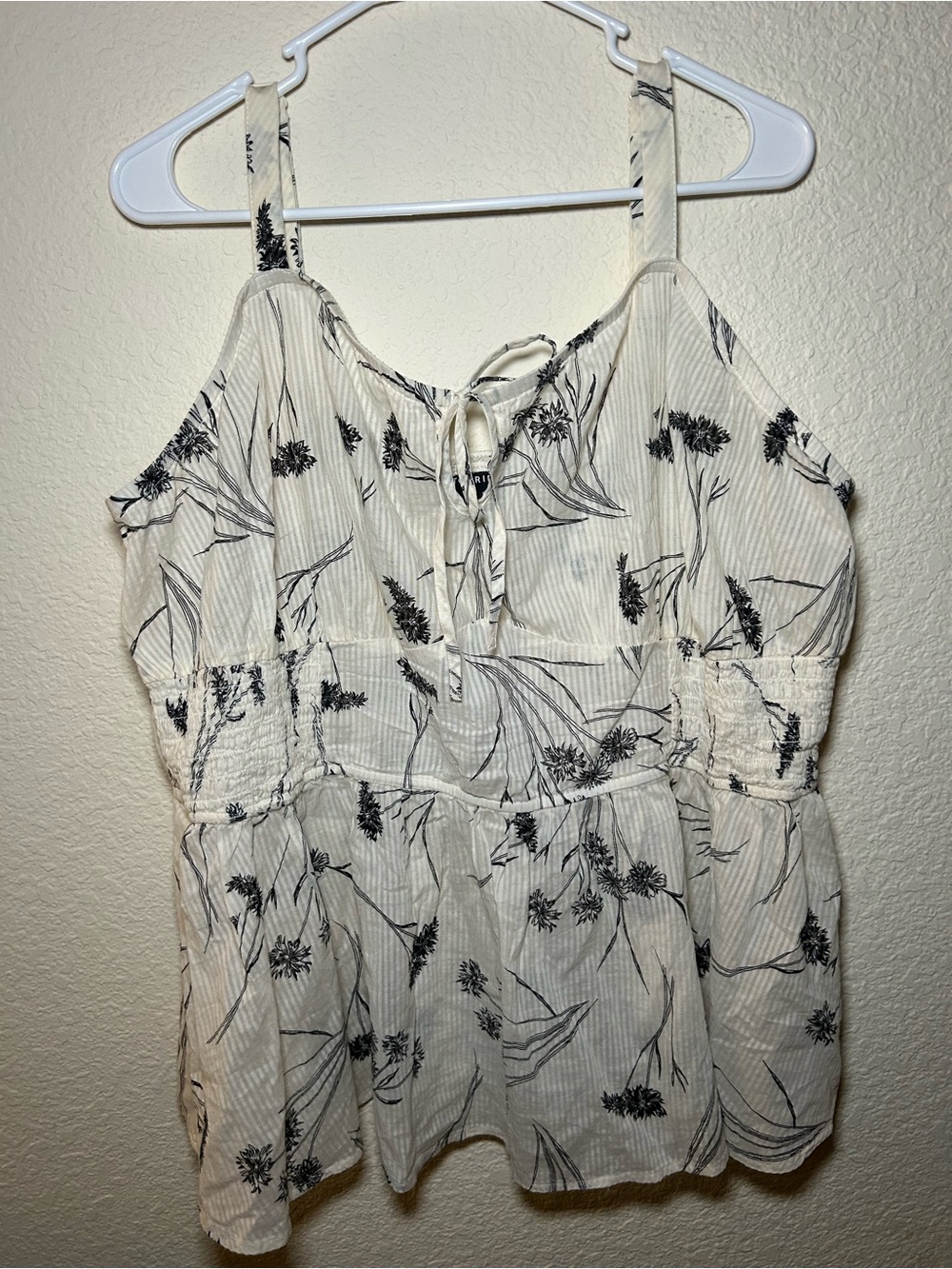 Torrid Plus Size Floral Tie-Front Cami Top Fall Casual Beach Festival Light 3XL - Picture 3 of 8
